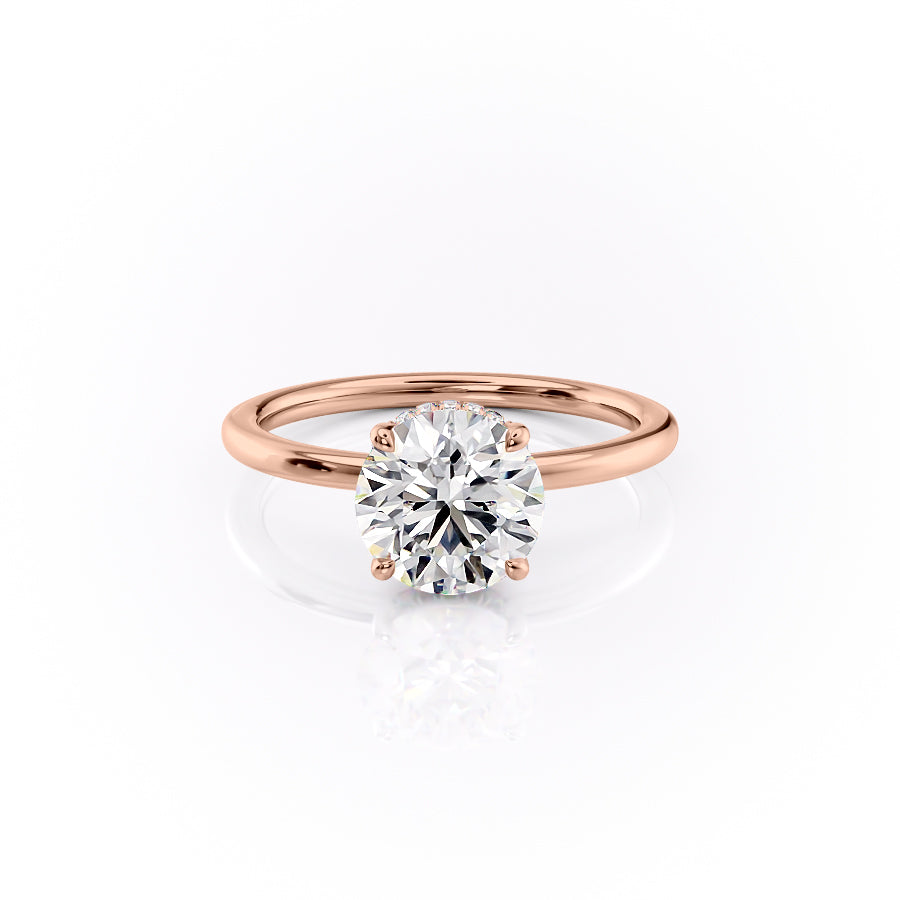 The Margot Set With A 4.5 Carat Round Moissanite