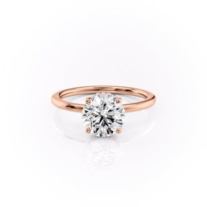 The Margot Set With A 3 Carat Round Lab Diamond