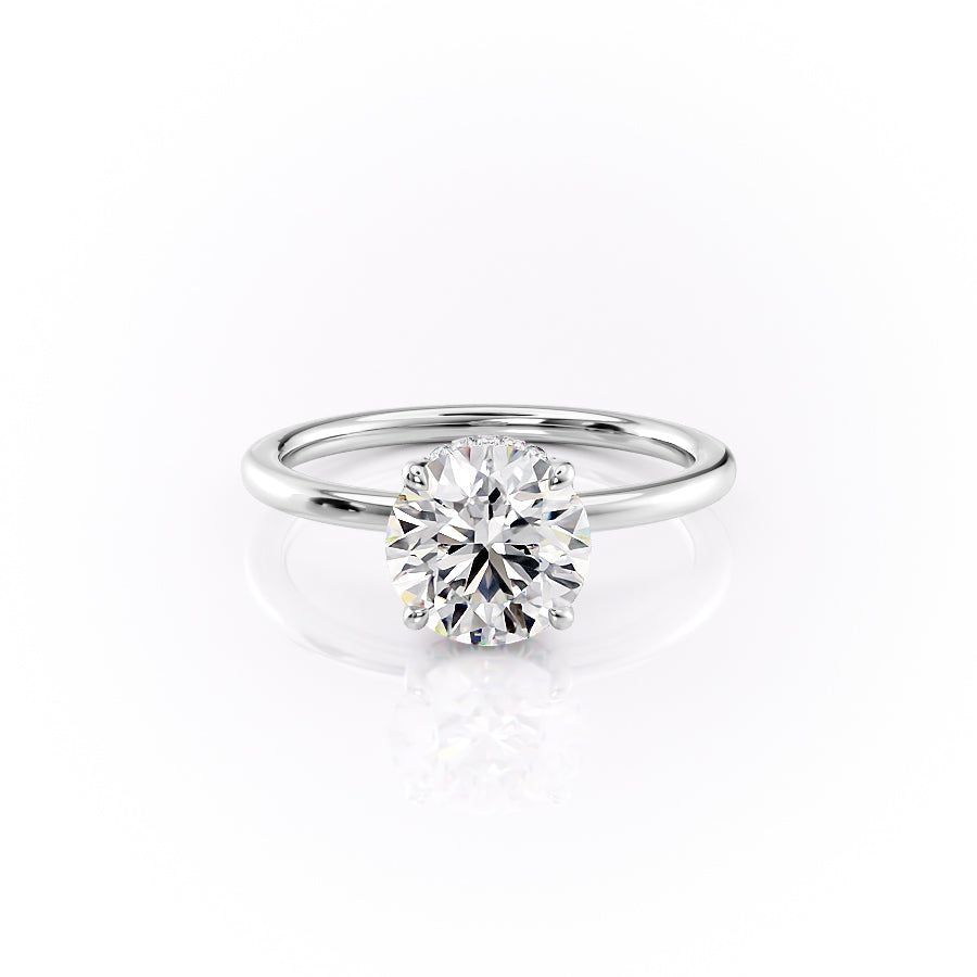 The Margot Set With A 2.5 Carat Round Lab Diamond