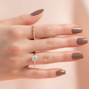 The Margot Set With A 3 Carat Round Lab Diamond
