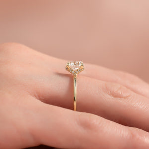 The Margot Set With A 3 Carat Round Lab Diamond