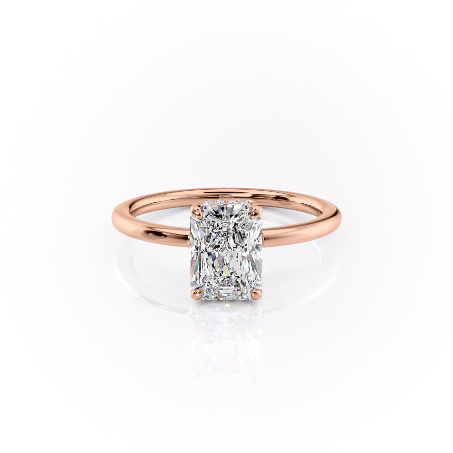 The Margot Set With A 3.5 Carat Radiant Moissanite