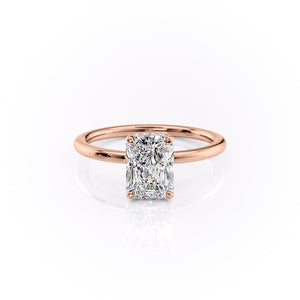 The Margot Set With A 3 Carat Radiant Lab Diamond