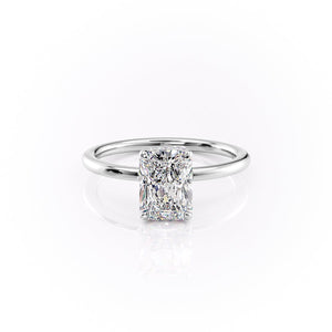 The Margot Set With A 1 Carat Radiant Lab Diamond