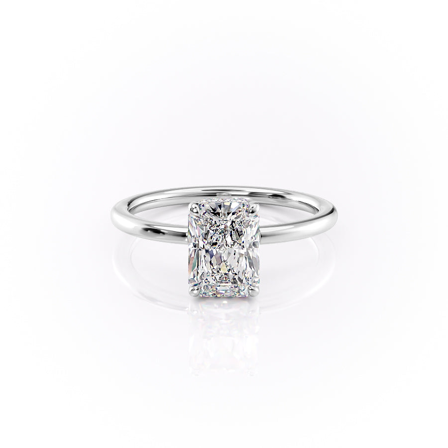 The Margot Set With A 1.5 Carat Radiant Moissanite