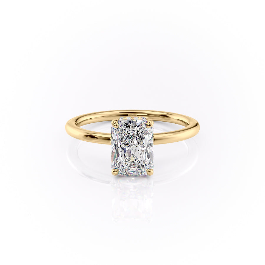 The Margot Set With A 3 Carat Radiant Lab Diamond