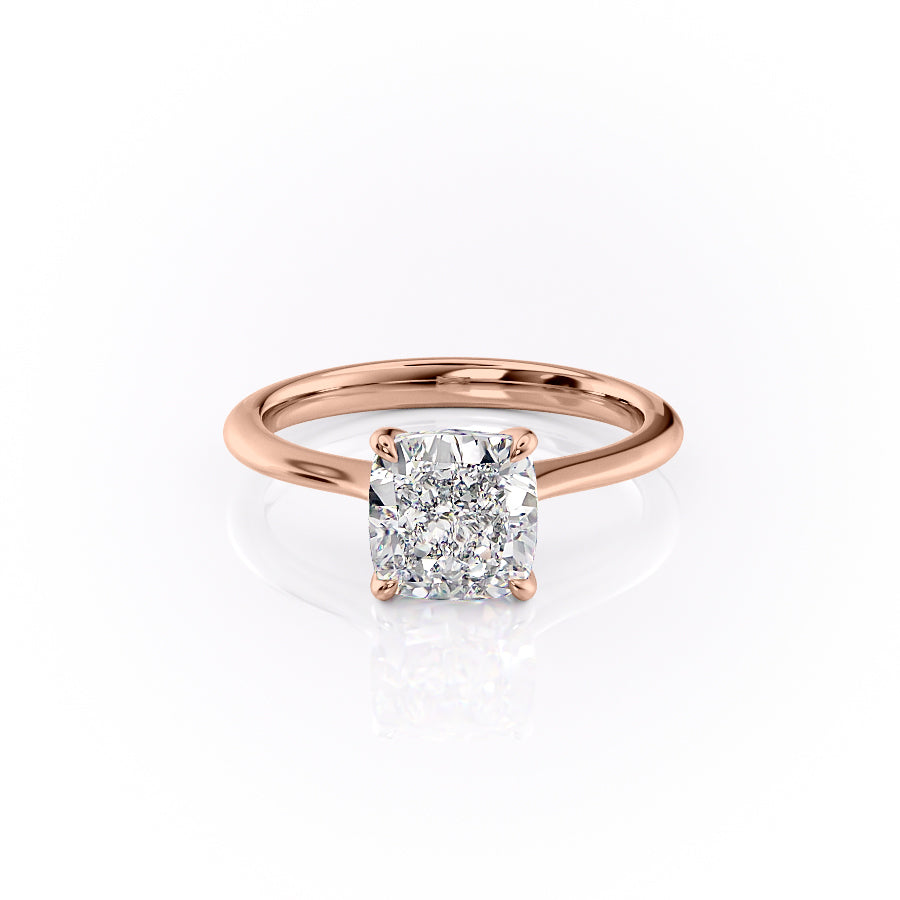 The Katelyn Set With A 2 Carat Cushion Lab Diamond