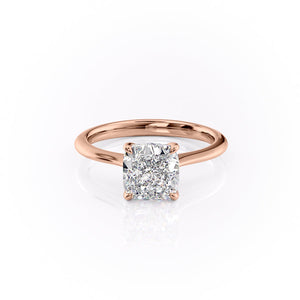 The Katelyn Set With A 2 Carat Cushion Lab Diamond
