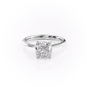 The Katelyn Set With A 1 Carat Cushion Lab Diamond