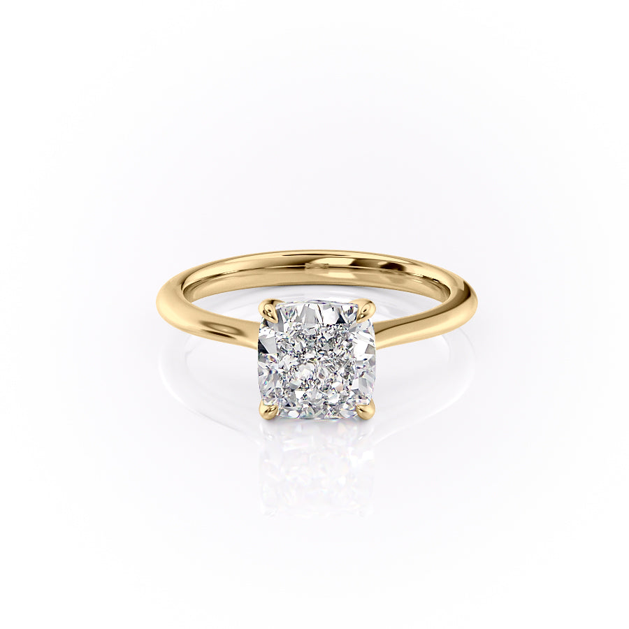 The Katelyn Set With A 3 Carat Cushion Lab Diamond