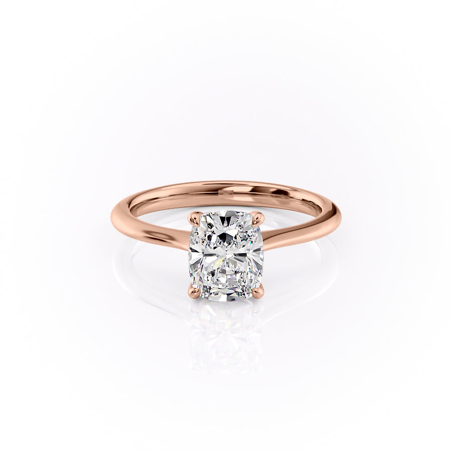 The Katelyn Set With A 3 Carat Elongated Cushion Lab Diamond