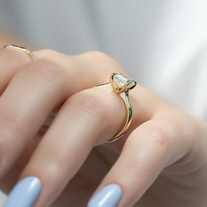 The Katelyn Set With A 1.5 Carat Emerald Lab Diamond