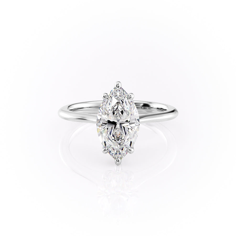 The Katelyn Set With A 2 Carat Marquise Lab Diamond