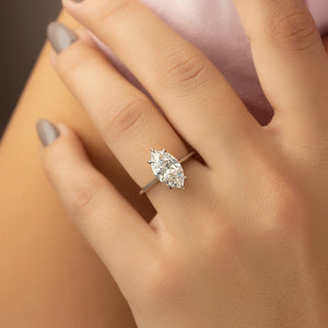 The Katelyn Set With A 2 Carat Marquise Lab Diamond