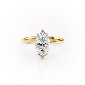 The Katelyn Set With A 1 Carat Marquise Lab Diamond