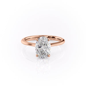 The Katelyn Set With A 1 Carat Oval Lab Diamond