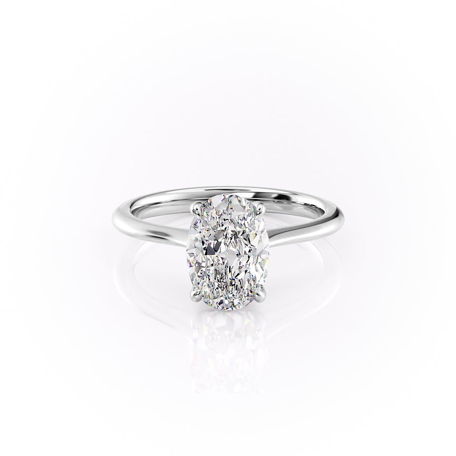 The Katelyn Set With A 1 Carat Oval Lab Diamond