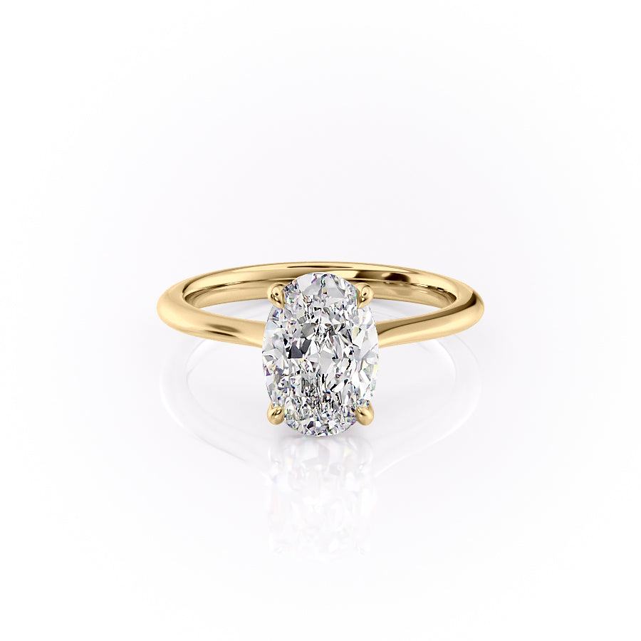 The Katelyn Set With A 3 Carat Oval Lab Diamond