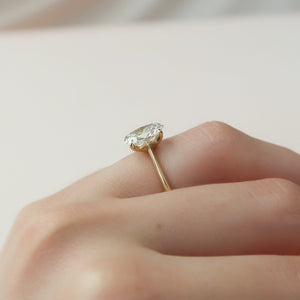 The Katelyn Set With A 1.5 Carat Oval Lab Diamond