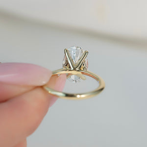 The Katelyn Set With A 1.5 Carat Oval Lab Diamond