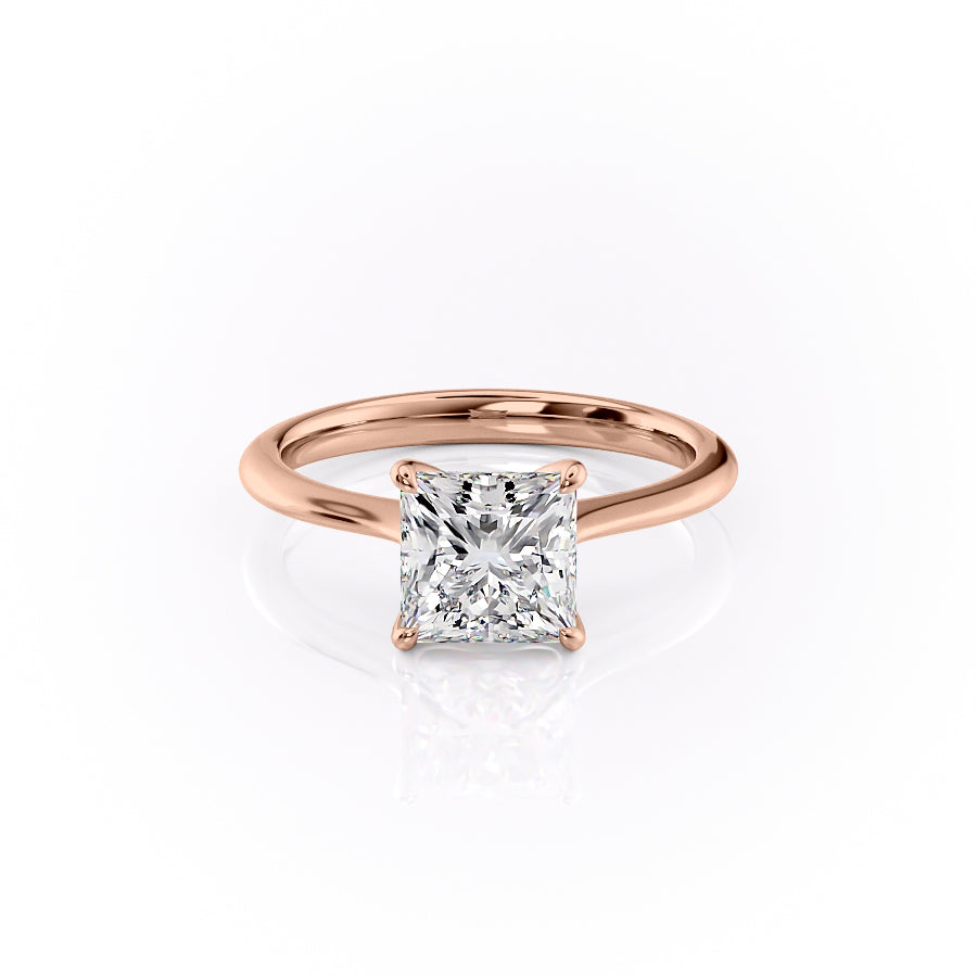 The Katelyn Set With A 3 Carat Princess Lab Diamond