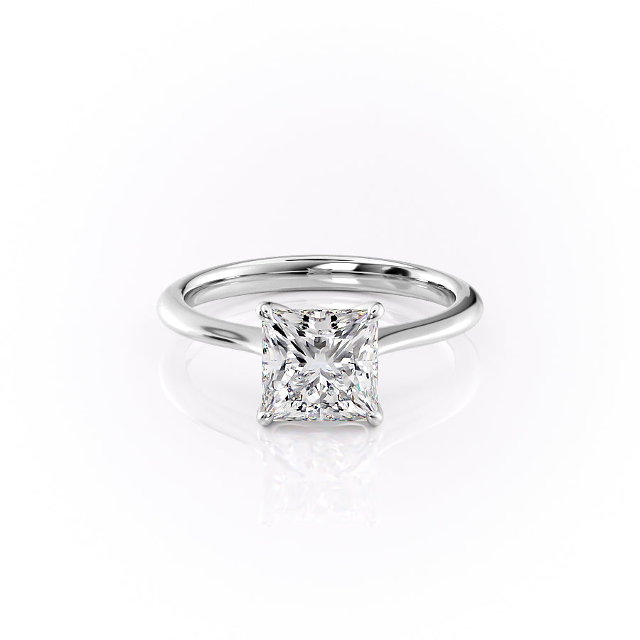The Katelyn Set With A 2.5 Carat Princess Lab Diamond