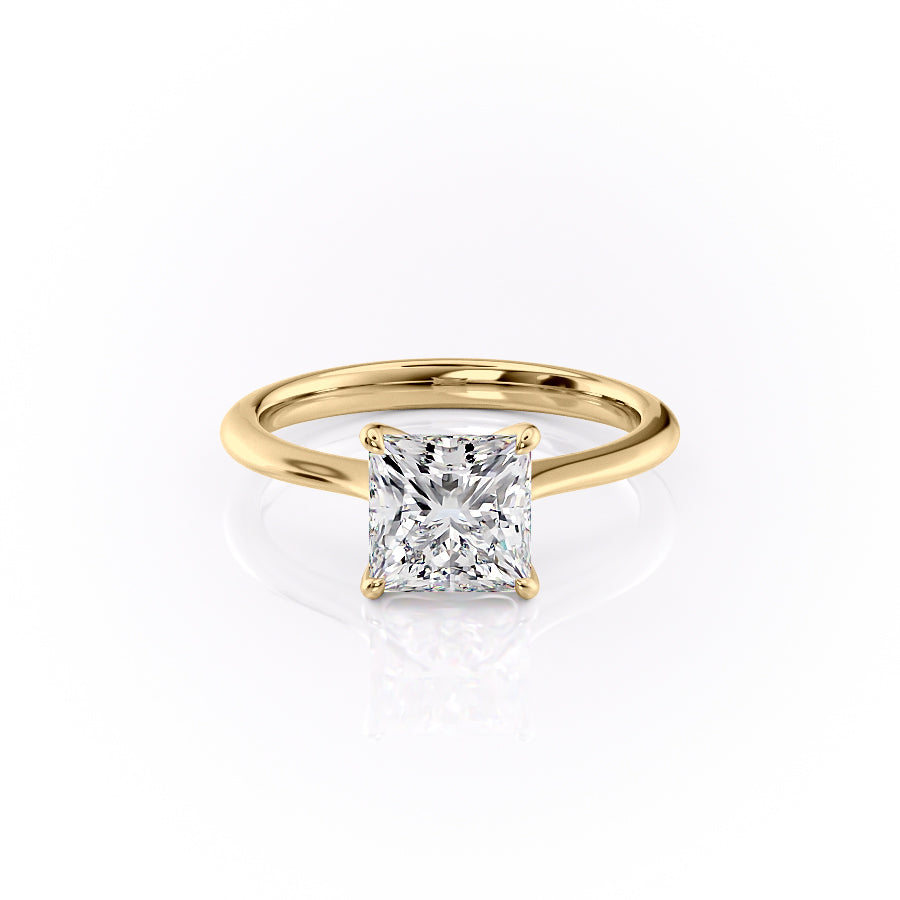 The Katelyn Set With A 2 Carat Princess Lab Diamond