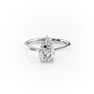 The Katelyn Set With A 2 Carat Pear Lab Diamond