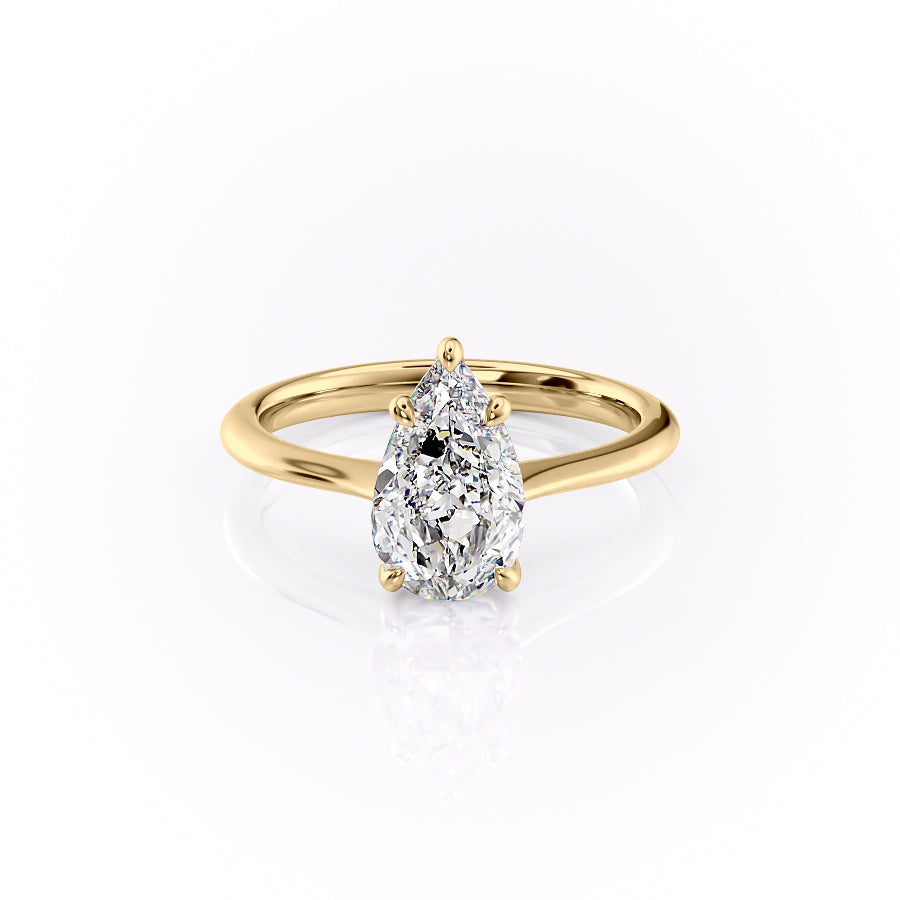 The Katelyn Set With A 1 Carat Pear Lab Diamond