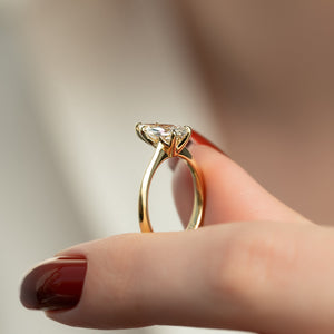 The Katelyn Set With A 1 Carat Pear Lab Diamond