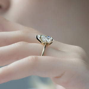 The Katelyn Set With A 1 Carat Pear Lab Diamond