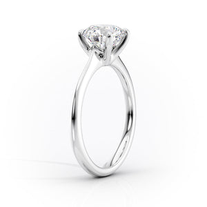 The Katelyn Set With A 3 Carat Elongated Cushion Lab Diamond