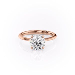 The Katelyn Set With A 3 Carat Round Lab Diamond