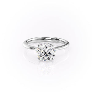 The Katelyn Set With A 3 Carat Round Lab Diamond