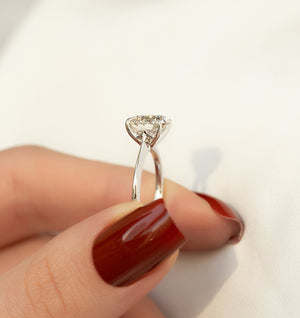 The Katelyn Set With A 1.5 Carat Round Lab Diamond
