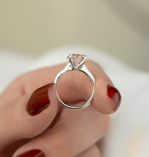 The Katelyn Set With A 1.5 Carat Round Lab Diamond