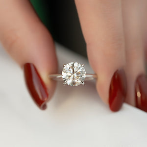 The Katelyn Set With A 1.5 Carat Round Lab Diamond