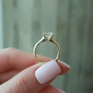 The Katelyn Set With A 1.5 Carat Round Lab Diamond