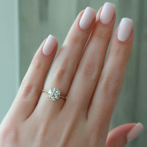 The Katelyn Set With A 1.5 Carat Round Lab Diamond
