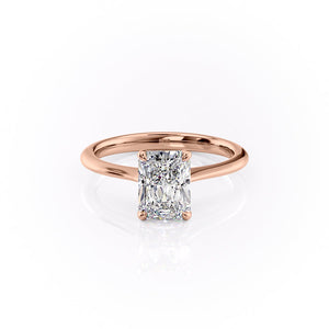 The Katelyn Set With A 1 Carat Radiant Lab Diamond