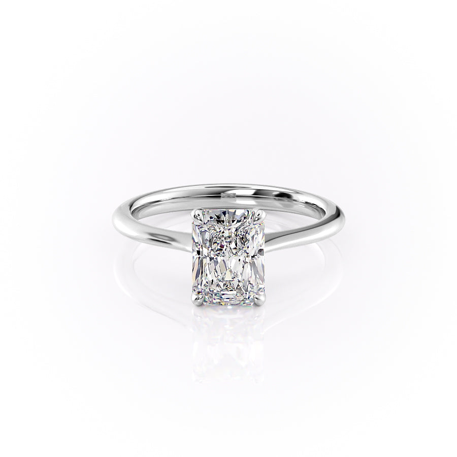 The Katelyn Set With A 2.5 Carat Radiant Lab Diamond