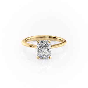 The Katelyn Set With A 2.5 Carat Radiant Lab Diamond
