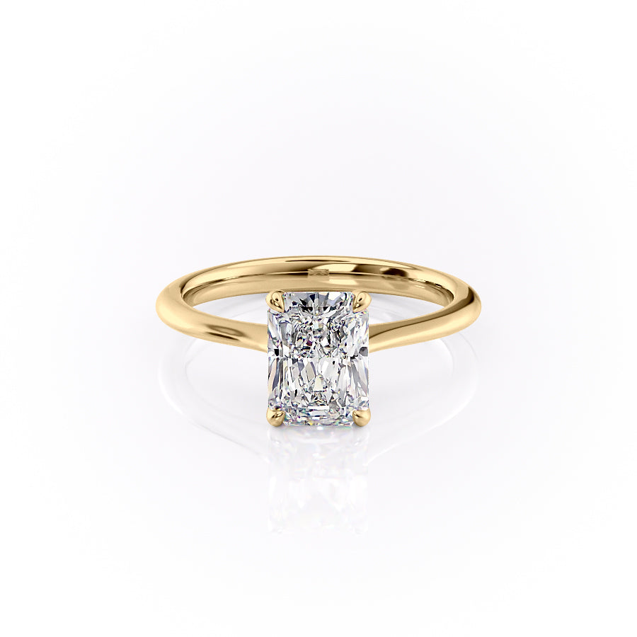 The Katelyn Set With A 2 Carat Radiant Lab Diamond