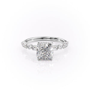 The Patricia Set With A 1.5 Carat Cushion Lab Diamond