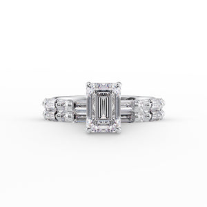 The Patricia Set With A 2 Carat Emerald Lab Diamond
