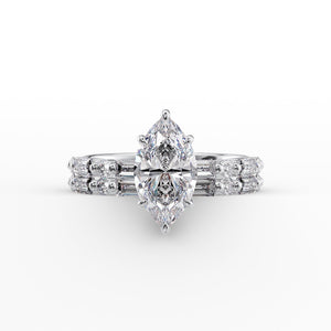 The Patricia Set With A 2 Carat Marquise Moissanite
