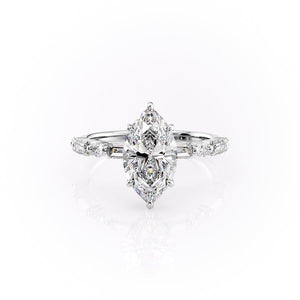 The Patricia Set With A 2 Carat Marquise Moissanite