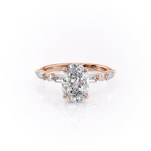 The Patricia Set With A 2.5 Carat Oval Lab Diamond