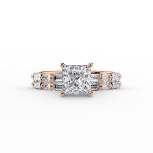 The Patricia Set With A 1.5 Carat Princess Lab Diamond