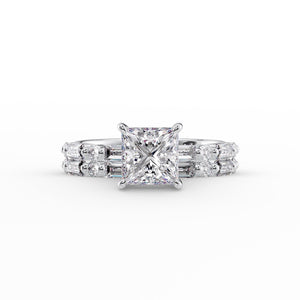 The Patricia Set With A 3 Carat Princess Lab Diamond